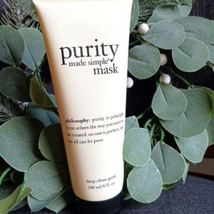 PHILOSOPHY PURITY MADE SIMPLE DEEP CLEAN FACE MASK 8 OZ - NEVER USED SEALED
